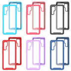 Starry Sky Solid Color Series Shockproof PC + TPU Case, For Motorola Moto E7 Power — Baby Blue