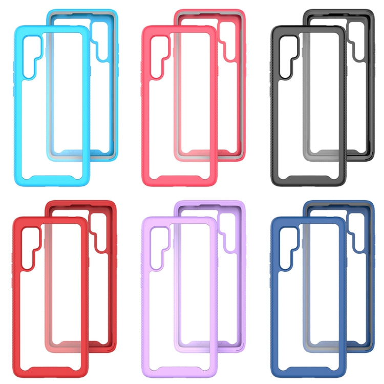 Starry Sky Solid Color Series Shockproof PC + TPU Case, For Motorola Moto E7 Power — Baby Blue