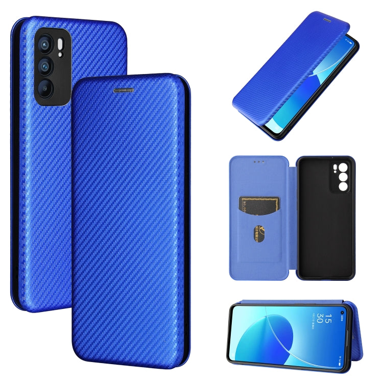 Carbon Fiber Texture Magnetic Horizontal Flip TPU + PC + PU Leather Case with Card Slot