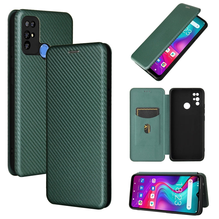 Carbon Fiber Texture Magnetic Horizontal Flip TPU + PC + PU Leather Case with Card Slot