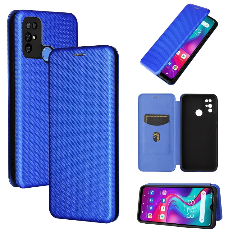 Carbon Fiber Texture Magnetic Horizontal Flip TPU + PC + PU Leather Case with Card Slot