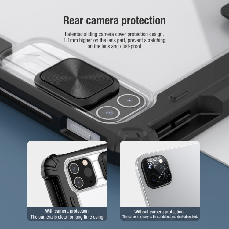NILLKIN Bumper Pro Horizontal Flip Leather Case with Pen Slot & Holder & Sleep / Wake-up Function