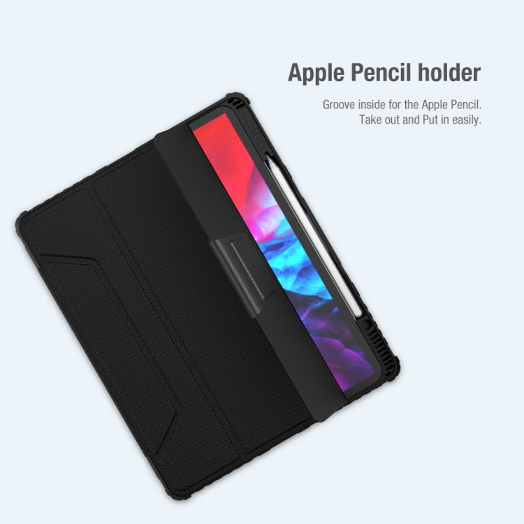 NILLKIN Bumper Pro Horizontal Flip Leather Case with Pen Slot & Holder & Sleep / Wake-up Function