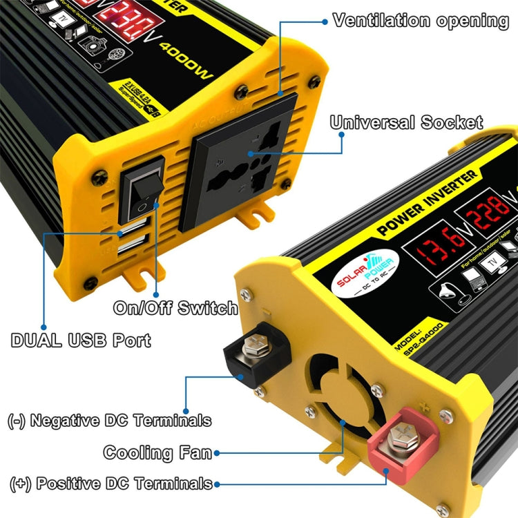 Legend II Generation 12V to 220V 300W Car Power Inverter