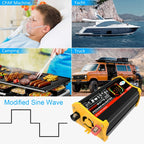Legend III Generation DC12V to AC220V 6000W Car Power Inverter with LED Display