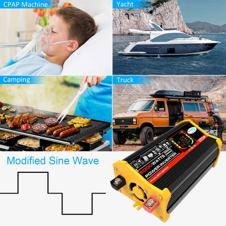 Legend III Generation DC12V to AC220V 6000W Car Power Inverter with LED Display