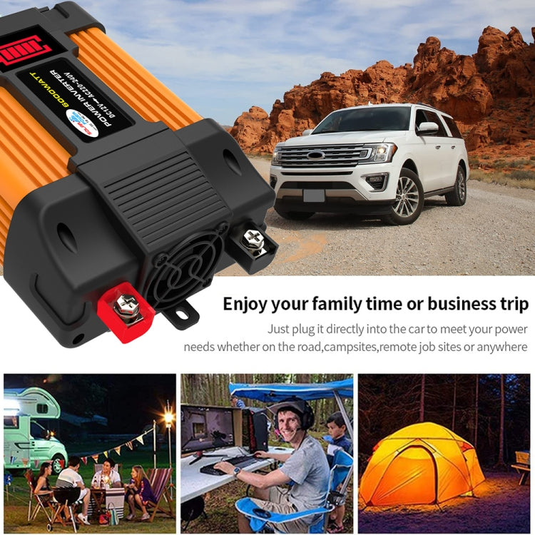 Little Wasp 12V to 110V 6000W Car Power Inverter with LED Display & Dual USB