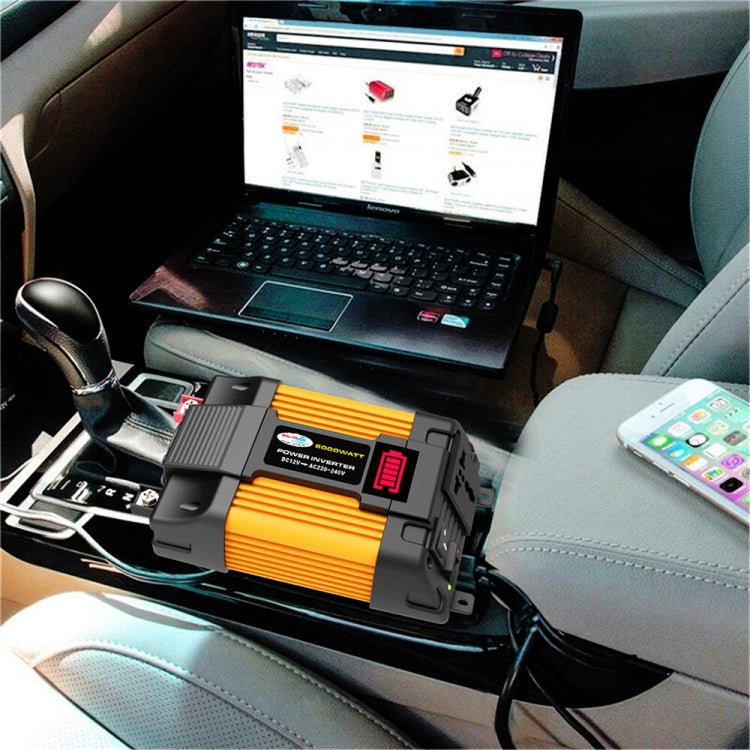 Little Wasp 12V to 110V 6000W Car Power Inverter with LED Display & Dual USB