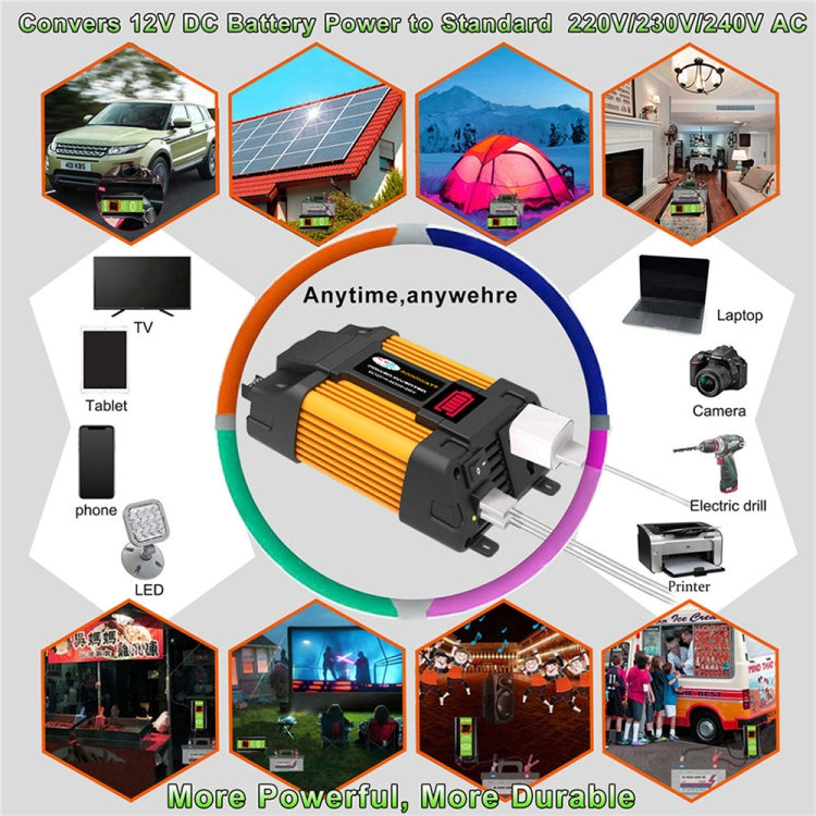 Little Wasp 12V to 110V 6000W Car Power Inverter with LED Display & Dual USB