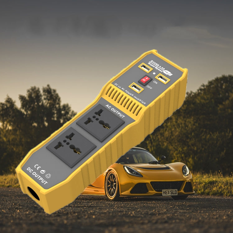 300W Car Power Inverter with Three USB, 12V to 220V