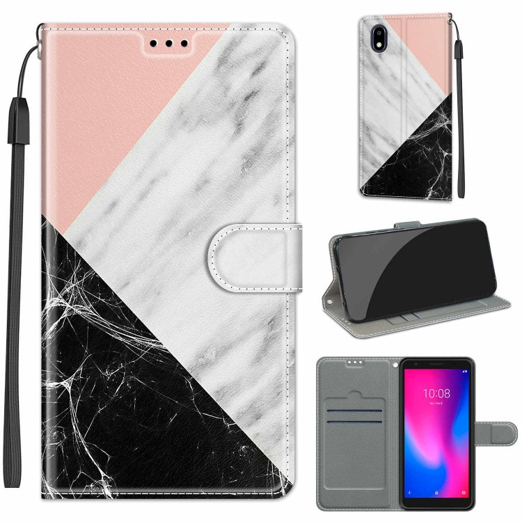 Voltage Coloured Drawing Magnetic Clasp Horizontal Flip PU Leather Case with Holder & Card Slots