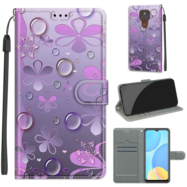 Voltage Coloured Drawing Magnetic Clasp Horizontal Flip PU Leather Case with Holder & Card Slots