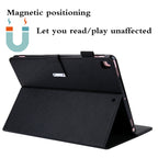 Business Style Horizontal Flip Leather Case with Holder & Card Slot & Photo Frame & Wallet & Hand Strap & Sleep / Wake-up Function — Blue