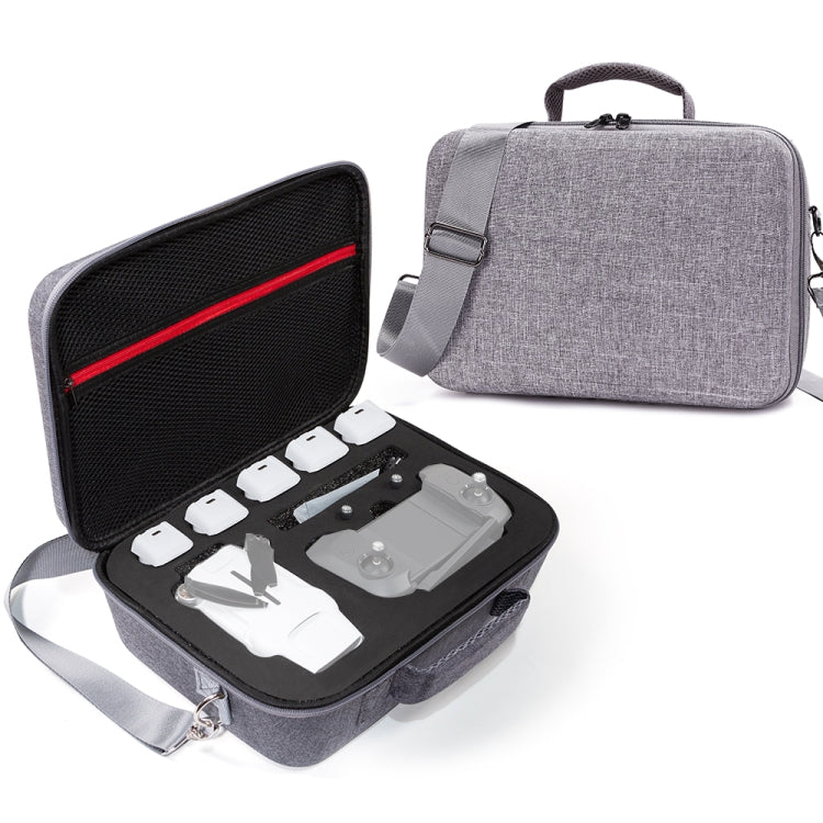 Grey Canvas Single Shoulder Storage Bag Shockproof Waterproof Travel Carrying Cover Hard Case for FIMI X8 Mini