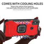 Fierce Warrior Series Armor All-inclusive Shockproof Aluminum Alloy + TPU Protective Case with Ring Holder, For Tecno Spark 6