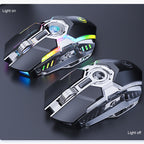 iMICE G7 Colorful Streamer Lights Rechargeable Silent Wireless Mouse