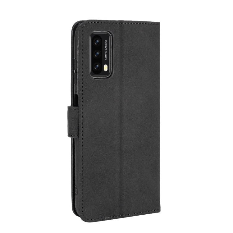 Solid Color Skin Feel Magnetic Buckle Horizontal Flip Calf Texture PU Leather Case with Holder & Card Slots & Wallet