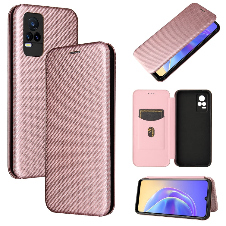 Carbon Fiber Texture Magnetic Horizontal Flip TPU + PC + PU Leather Case with Card Slot