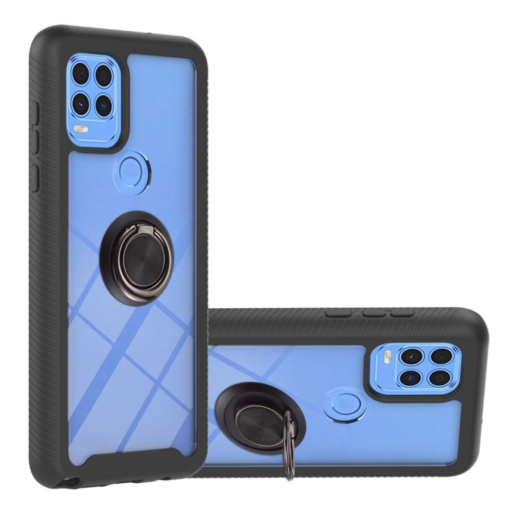 Starry Sky Solid Color Series Shockproof PC + TPU Protective Case with Ring Holder & Magnetic Function, For LG K42 / K52 / Q52 / K62 / Q62