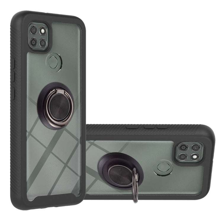Starry Sky Solid Color Series Shockproof PC + TPU Protective Case with Ring Holder & Magnetic Function, For LG K42 / K52 / Q52 / K62 / Q62