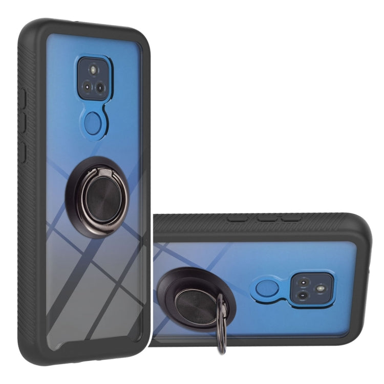 Starry Sky Solid Color Series Shockproof PC + TPU Protective Case with Ring Holder & Magnetic Function, For LG K42 / K52 / Q52 / K62 / Q62