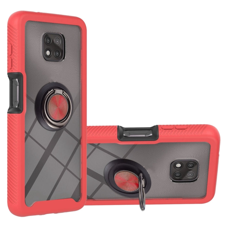 Starry Sky Solid Color Series Shockproof PC + TPU Protective Case with Ring Holder & Magnetic Function, For LG K42 / K52 / Q52 / K62 / Q62