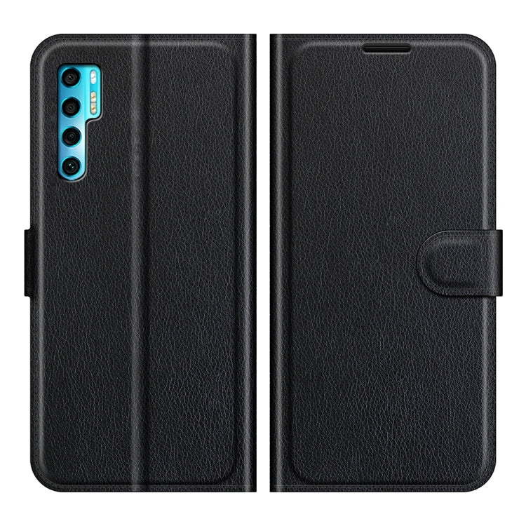 Litchi Texture Horizontal Flip Protective Case with Holder & Card Slots & Wallet — Brown