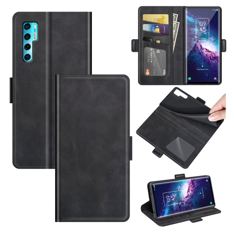 Dual-side Magnetic Buckle Horizontal Flip Leather Case with Holder & Card Slots & Wallet