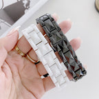 22mm Universal Rhombic Grid Ceramics Replacement Strap Watchband — view 6