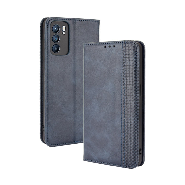 Magnetic Buckle Retro Crazy Horse Texture Horizontal Flip Leather Case with Holder & Card Slots & Photo Frame