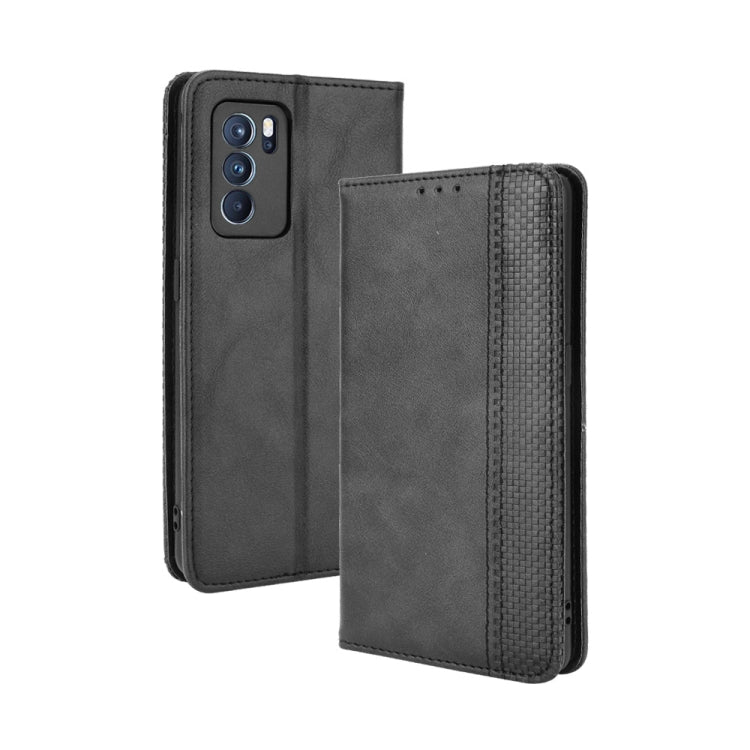 Magnetic Buckle Retro Crazy Horse Texture Horizontal Flip Leather Case with Holder & Card Slots & Photo Frame