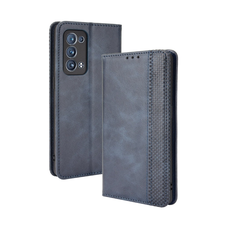 Magnetic Buckle Retro Crazy Horse Texture Horizontal Flip Leather Case with Holder & Card Slots & Photo Frame
