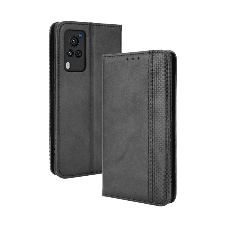 Magnetic Buckle Retro Crazy Horse Texture Horizontal Flip Leather Case with Holder & Card Slots & Photo Frame