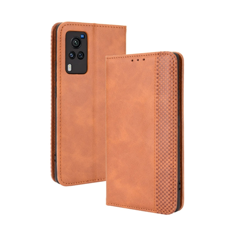 Magnetic Buckle Retro Crazy Horse Texture Horizontal Flip Leather Case with Holder & Card Slots & Photo Frame