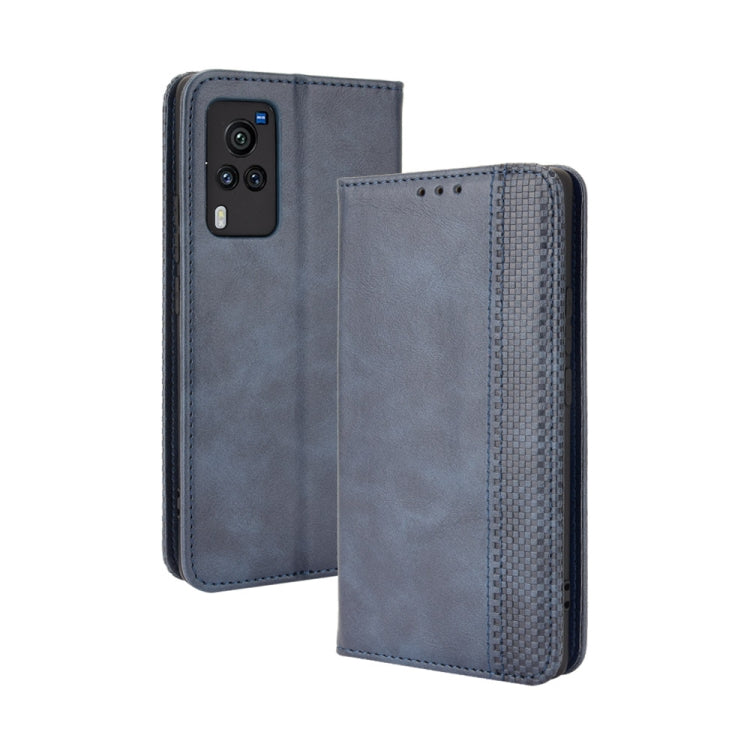Magnetic Buckle Retro Crazy Horse Texture Horizontal Flip Leather Case with Holder & Card Slots & Photo Frame