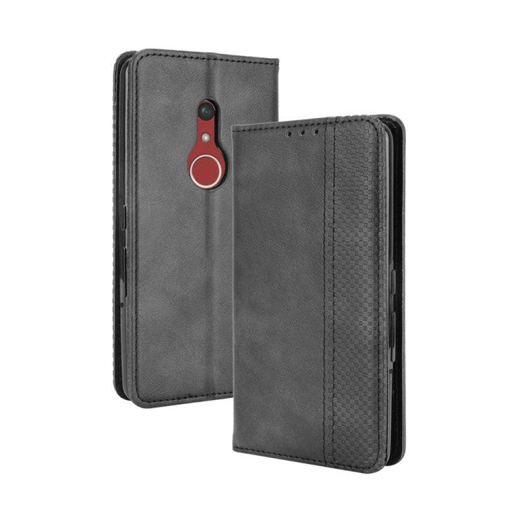 Magnetic Buckle Retro Crazy Horse Texture Horizontal Flip Leather Case with Holder & Card Slots & Photo Frame