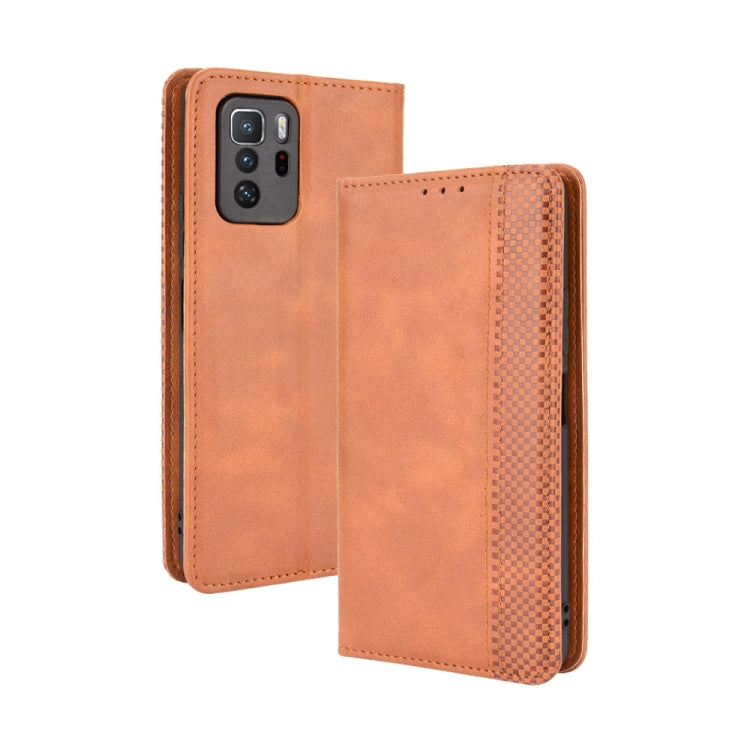 Magnetic Buckle Retro Crazy Horse Texture Horizontal Flip Leather Case with Holder & Card Slots & Photo Frame
