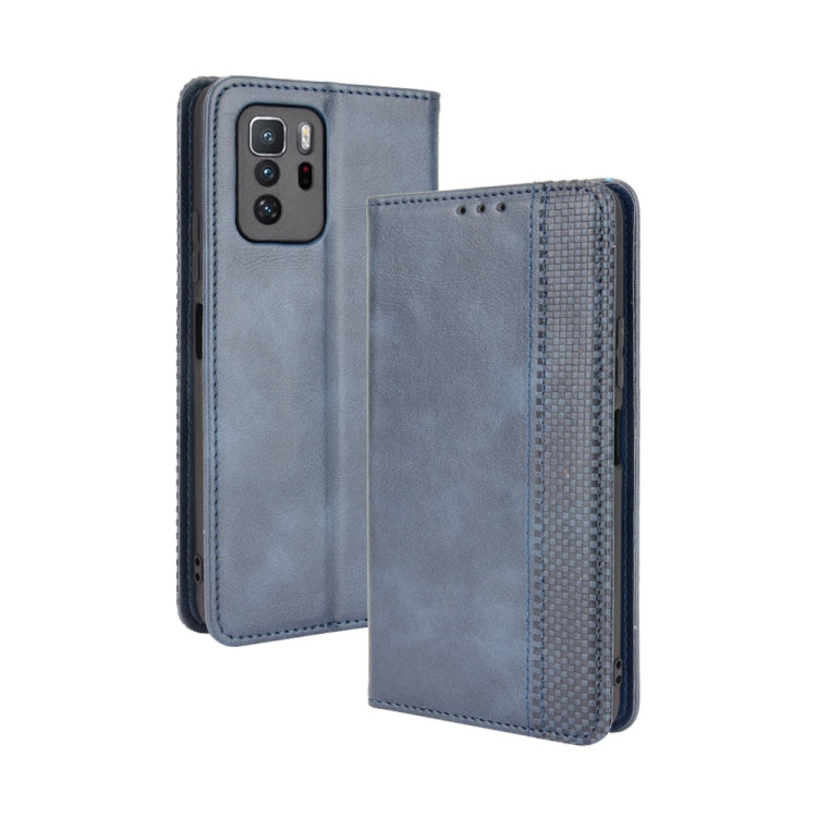 Magnetic Buckle Retro Crazy Horse Texture Horizontal Flip Leather Case with Holder & Card Slots & Photo Frame