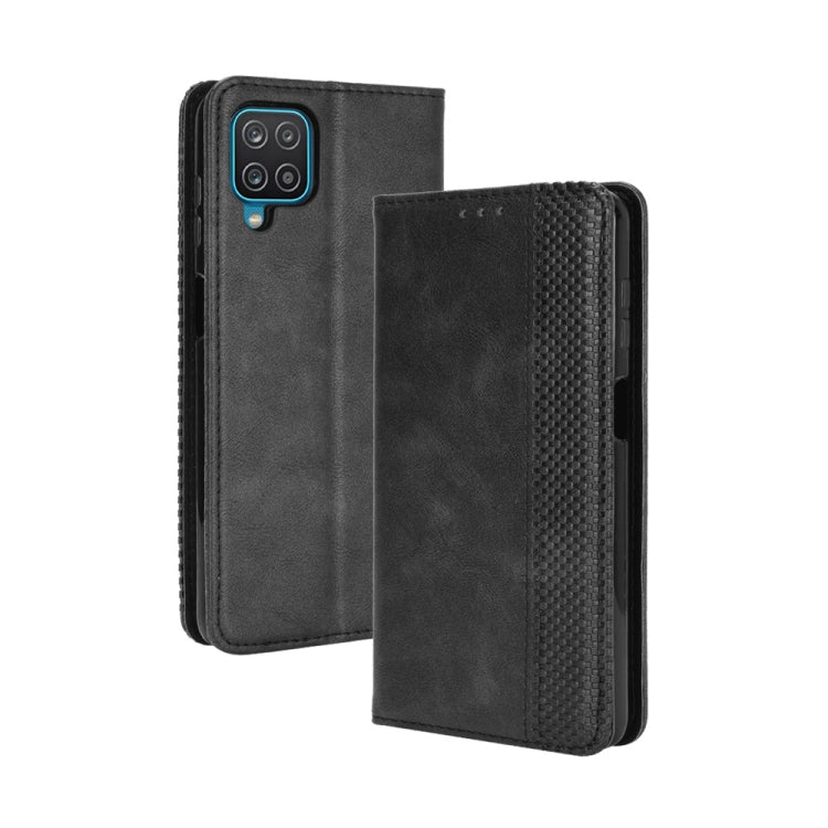 Magnetic Buckle Retro Crazy Horse Texture Horizontal Flip Leather Case with Holder & Card Slots & Photo Frame