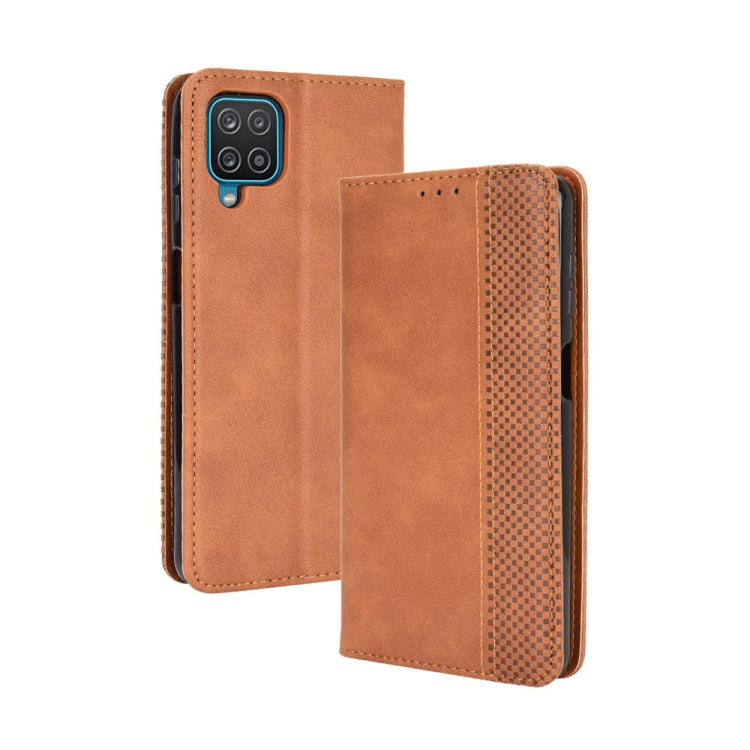 Magnetic Buckle Retro Crazy Horse Texture Horizontal Flip Leather Case with Holder & Card Slots & Photo Frame