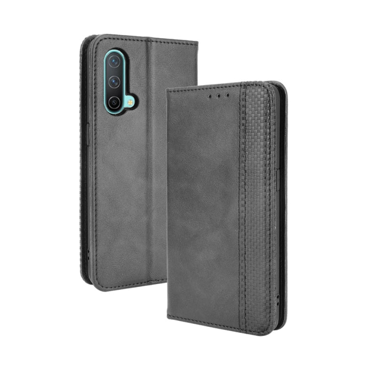 Magnetic Buckle Retro Crazy Horse Texture Horizontal Flip Leather Case with Holder & Card Slots & Photo Frame