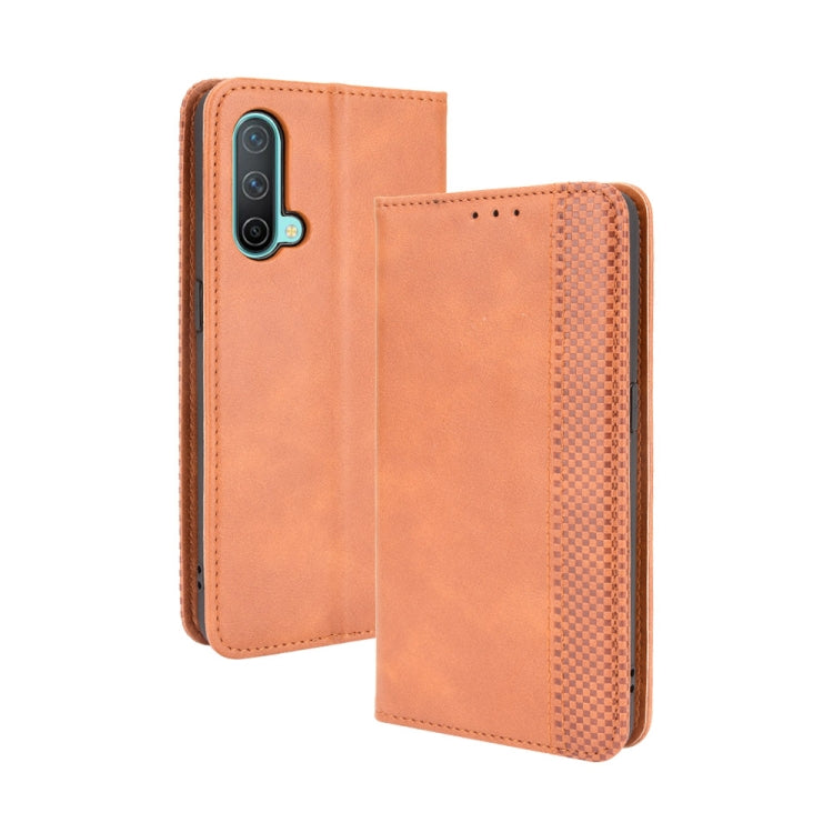 Magnetic Buckle Retro Crazy Horse Texture Horizontal Flip Leather Case with Holder & Card Slots & Photo Frame
