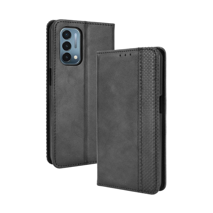 Magnetic Buckle Retro Crazy Horse Texture Horizontal Flip Leather Case with Holder & Card Slots & Photo Frame