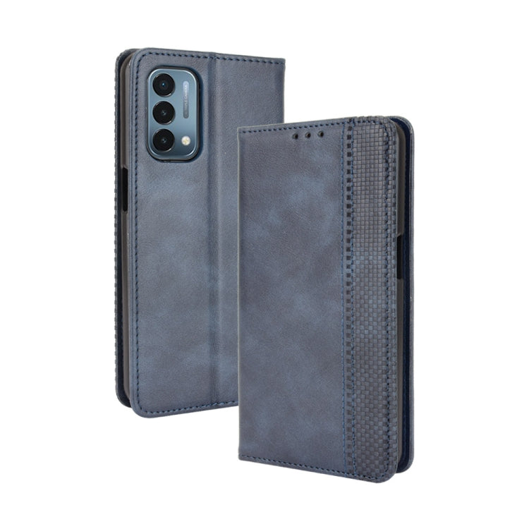 Magnetic Buckle Retro Crazy Horse Texture Horizontal Flip Leather Case with Holder & Card Slots & Photo Frame