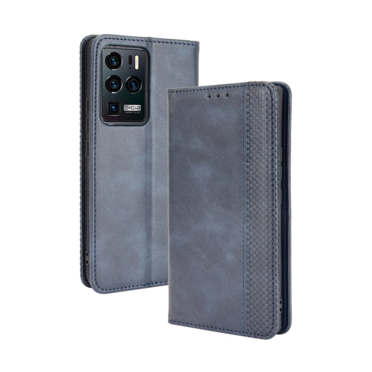 Magnetic Buckle Retro Crazy Horse Texture Horizontal Flip Leather Case with Holder & Card Slots & Photo Frame