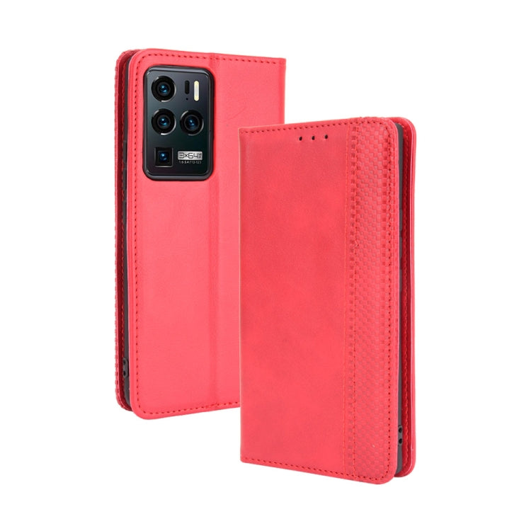 Magnetic Buckle Retro Crazy Horse Texture Horizontal Flip Leather Case with Holder & Card Slots & Photo Frame