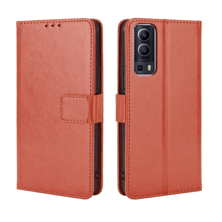 Crazy Horse Texture Horizontal Flip Leather Case with Holder & Card Slots & Lanyard