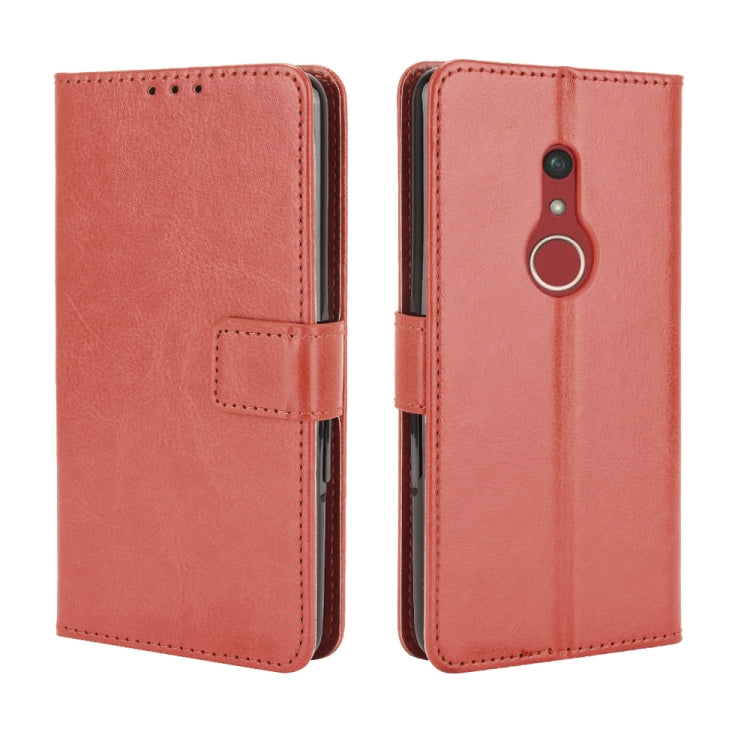 Crazy Horse Texture Horizontal Flip Leather Case with Holder & Card Slots & Lanyard
