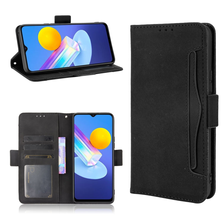Skin Feel Calf Pattern Horizontal Flip Leather Case with Holder & Card Slots & Photo Frame