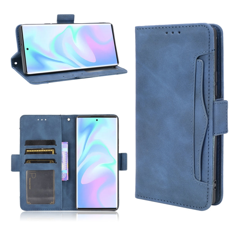 Skin Feel Calf Pattern Horizontal Flip Leather Case with Holder & Card Slots & Photo Frame